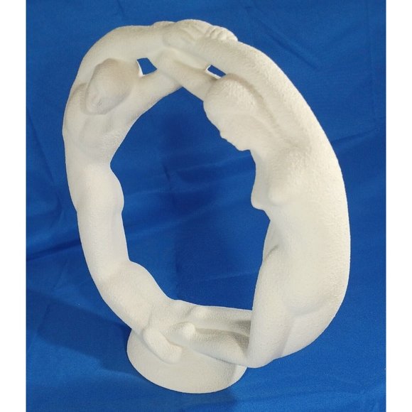 Royal Haeger Eternity Circle of Love White Art Pottery - Picture 2 of 12